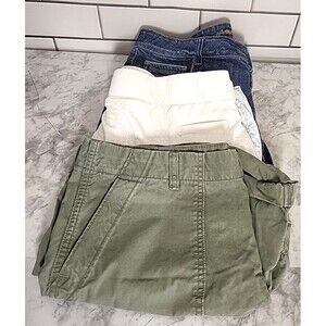 3 Lot Pairs Womens Size 14/36" Shorts Skort Capris Vacation Athletic Casual